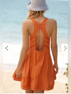 NWT Anthropologie V Neck Back Cut Out Dress szXL  BinJ